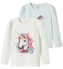Name It Bluset - NmfKrulle - 2-pak - Country Air/Cloud Dancer