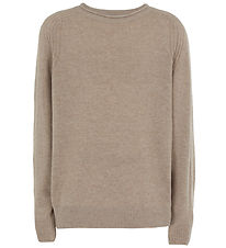 Emporio Armani Bluse - Strik - Uld - Beige Medio Melange