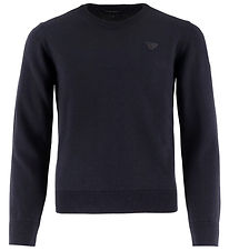 Emporio Armani Bluse - Strik - Uld - Blue Navy