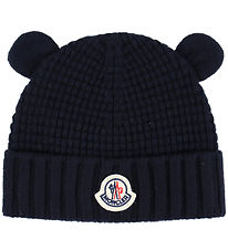 Moncler Hue - Uld - Strik m. Ører - Navy