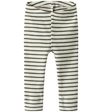 Name It Leggings - Rib - Noos - NbnBani - Dusty Olive