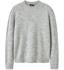 LMTD Bluse - Strik - NlmOdett - Light Grey Melange