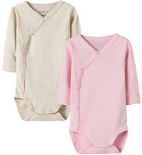 Name It Slå-om Bodyer l/æ - Noos - NbnBody - 2-pak - Parfait Pin