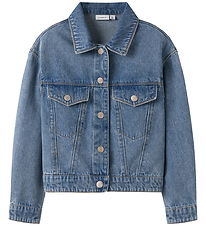 Name It Denimjakke - Noos - NkfMila - Medium Blue Denim