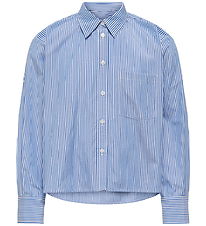 Kids Only Skjorte - KogEma - Bright White/Mazarine Blue
