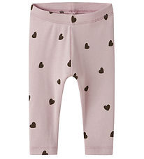 Name It Legging - NbfkHeart - Burnished Lilac