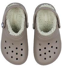 Crocs Sandaler m. For - Classic Lined Clog - Mushroom/Bone