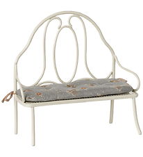 Maileg Miniature Vintage Bænk - Kanin/Harer - Råhvid