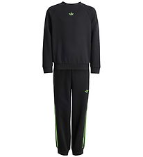 adidas Originals Sweatsæt  - Crew - Black/Siggnr