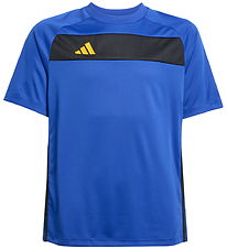 adidas Performance T-shirt - Tiro ES - Selubl/Black/Creyel