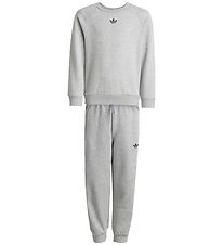 adidas Originals Sweatsæt - Crew - Mgreyh/Black
