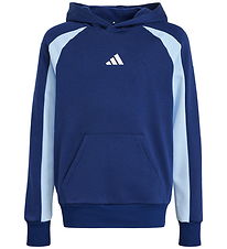 adidas Performance Hættetrøje - J CB FL HD - Dkblue/Globlu/White