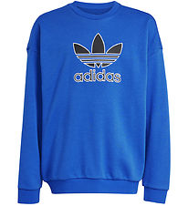 adidas Originals Sweatshirt - Trefoil Crew - Blue/Black