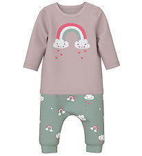 Name It Bluse - NbfVubie - 2-pak - Burnished Lilac/Jadeite