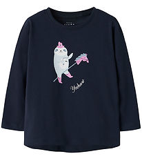 Name It Bluse - NmfVix - Navy Blazer/Yeehaw