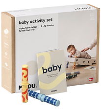 MODU Baby Motoriksæt - 10 Dele - Sand Grey/Honey Yellow
