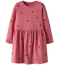 Name it Kjole l/æ - NmfVivia - Rapture Rose/W. Dark Sapphire Hea