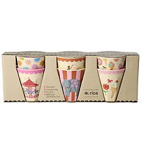 Rice Kopper - Melamin - 6 stk. - 160 ml - Pink Fun Fair