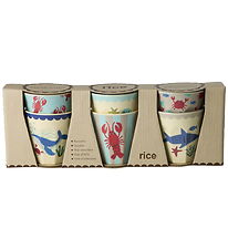 Rice Kopper - Melamin - 6 stk. - 160 ml - Blue Ocean