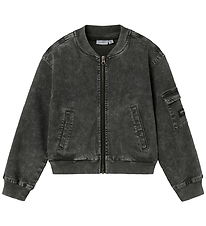 Name It Denim/Bomber Jakke - NkfLuna - Dark Grey Denim