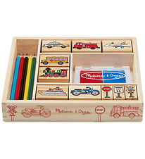 Melissa & Doug - Stempelsæt - Køretøjer