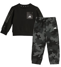adidas Performance Sweatsæt - INF Camo FL - Black/White