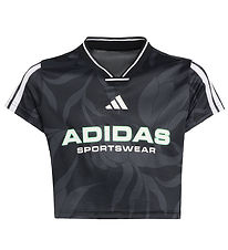 adidas Performance T-shirt - JG HOT CR AOP - Carbon/Black/White