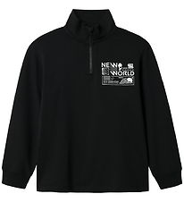 Name It Sweatshirt - Half Zip - NkmKimba - Black