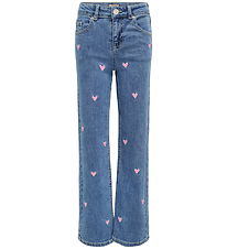 Kids Only Jeans - KogJuicy Wide Leg - Heart - Noos - Light Mediu