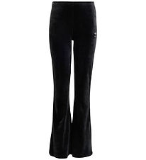 adidas Originals Sweatpants - Velour - Black/White