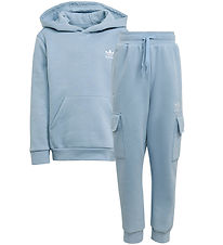 adidas Originals Hættetrøje - - FZ Cargo - Tacblu