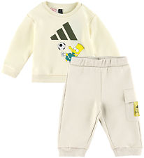 adidas Performance Sæt - Bluse/Bukser - The Simpsons - Cream Whi