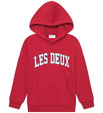 Les Deux Hættetrøje - Aidan - Scarlet Sage m. Logo