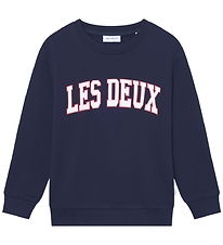 Les Deux Sweatshirt - Aidan - Dark Navy - Logo