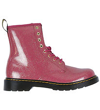 Dr. Martens Støvler - 1460Y - Nebula Glitter - Fuchsia/Silver/Go