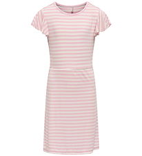 Kids Only Kjole - Rib - KogBelia - Roseate Spoonbill/Cloud Dance
