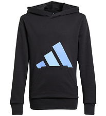 adidas Performance Hættetrøje - J BL FT HD - Black/Blufus