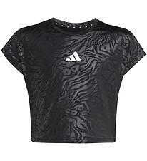 adidas Performance T-shirt - JG PR TEE - BLACK/WHITE