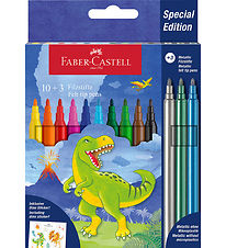 Faber-Castell Tuscher - Dinosaur 10+3 + Stickers