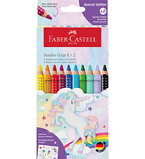 Faber-Castell Farveblyanter - Jumbo Grip Akvarel - 8+2 Sparkle