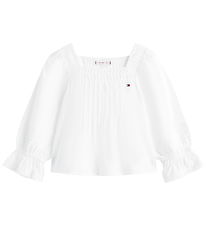 Tommy Hilfiger Skjorte - Broderie Anglaise - White