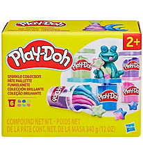 Play-Doh Modellervoks - 6-pak - Sparkle Collection - 340g