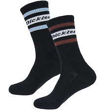 Dickies Strømper - 2-pak - Genola - Sort/Tibetan Red
