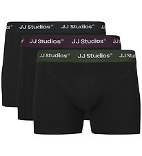 Jack & Jones Boxershorts - 3-pak - JacSoho - Black / Plum Perfec