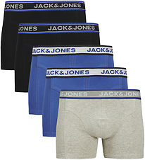 Jack & Jones Boxershorts - 5-Pak - JacChristian - Black/Light Gr