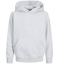 Jack & Jones Hættetrøje - JjEurban - White Melange