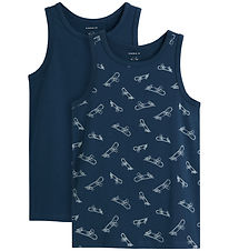 Name it Undertrøje - Noos - NkmTank - 2-Pak - Titan/w/ Titan