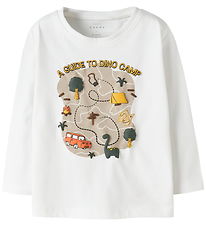 Name It Bluse - NmmVictor - Bright White/Dino Camp