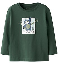 Name It Bluse - NmmVictor - Garden Topiary/Sloth Picture