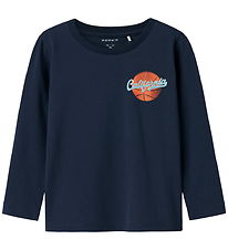 Name It Bluse - NmmKnoxo - Navy Blazer m. Print